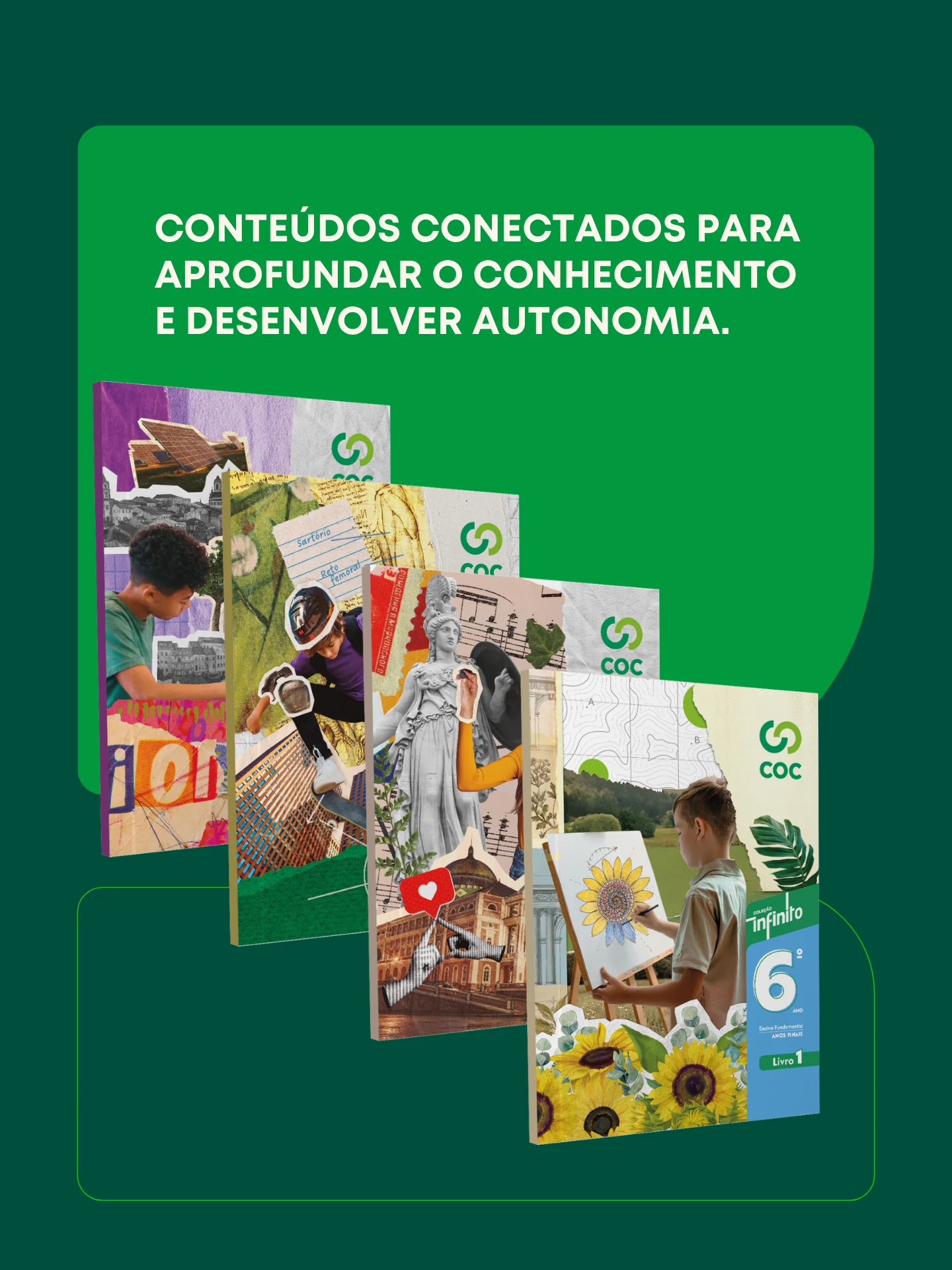 Arte oficial do Sistema COC para Ensino Fundamental II