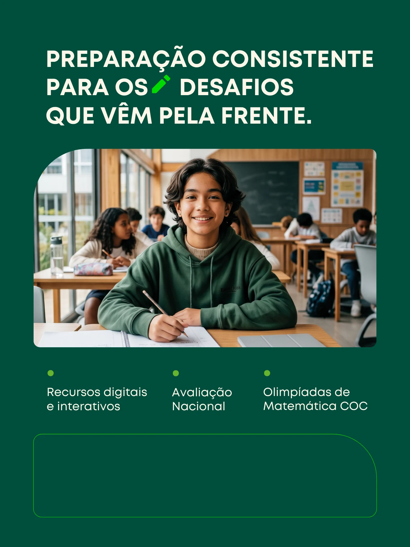 Arte oficial do Sistema COC para Ensino Fundamental II