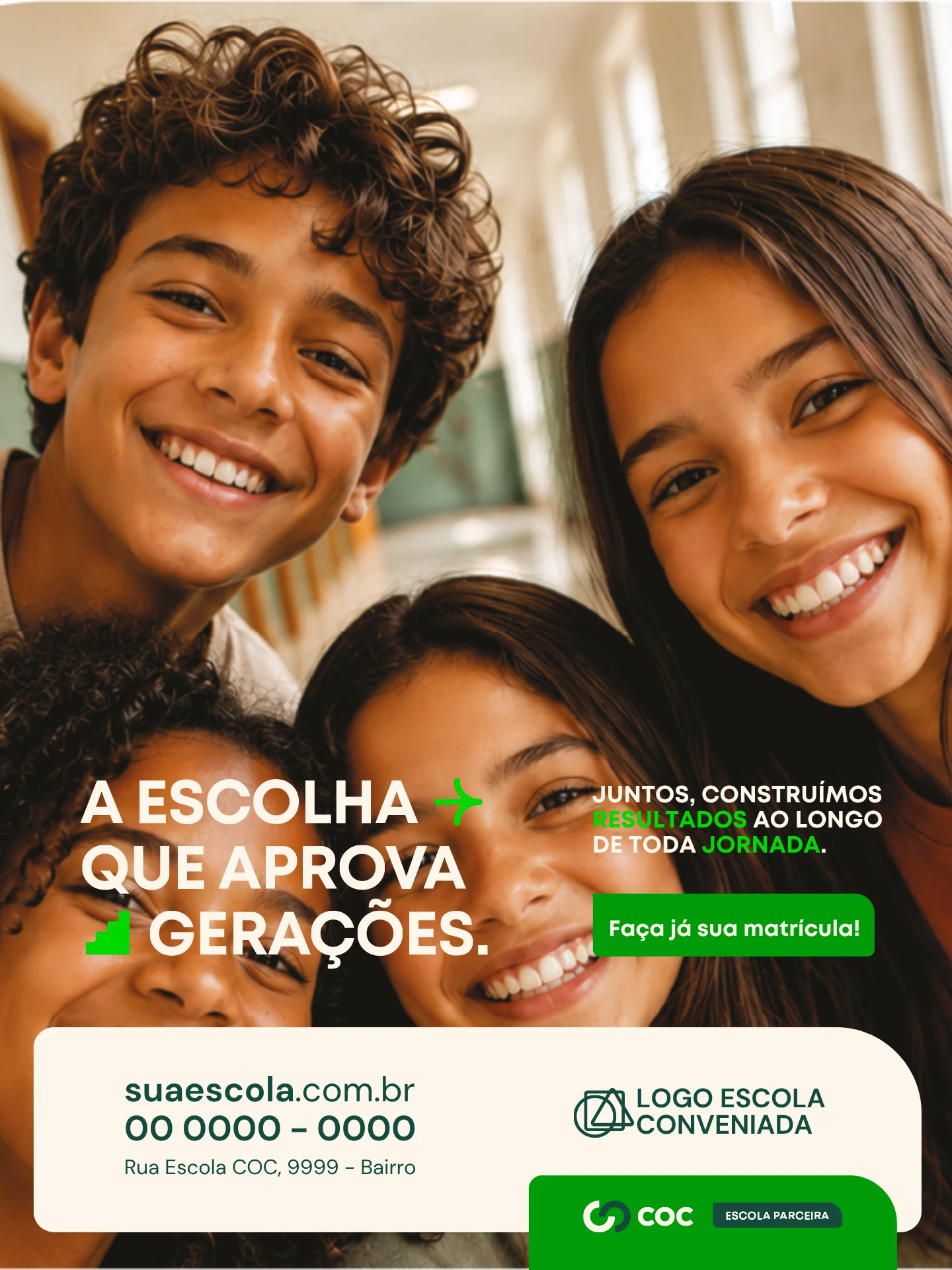 Arte oficial do Sistema COC para Ensino Fundamental II