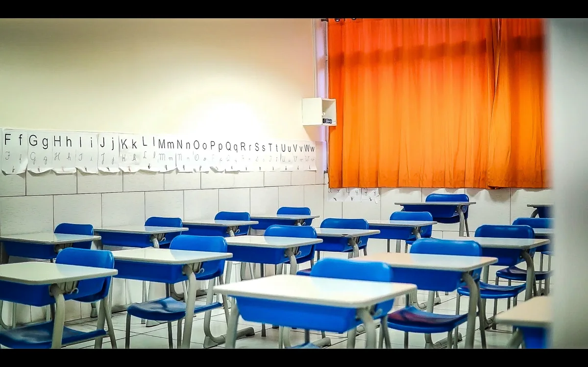 Sala de aula do Colégio Perini
